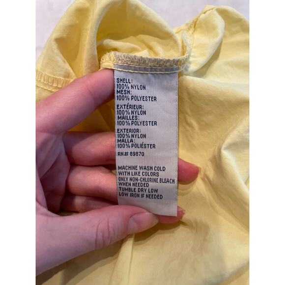 BIMINI BAY Button Down Fishing Shirt Yellow Women's M Short Sleeve Nylon Outdoor - Picture 8 of 8